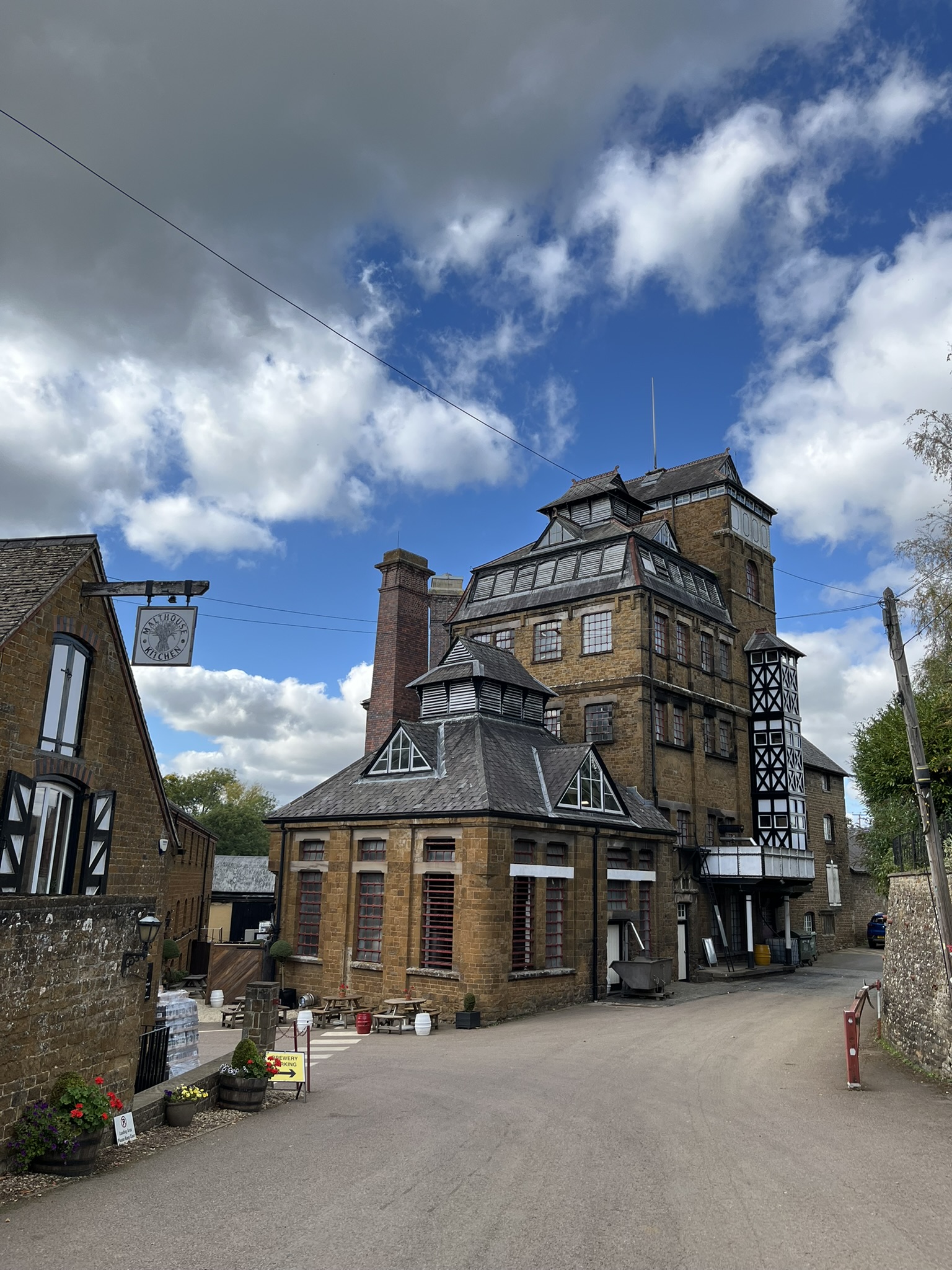 Hook Norton Brewery traditional gravity-fed tower